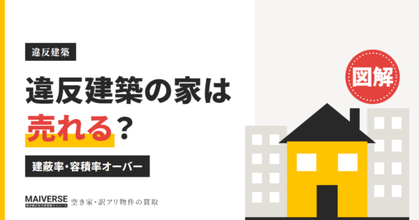 違反建築の家を売却するには｜建蔽率・容積率オーバー、検査済証なし、増築の売り方